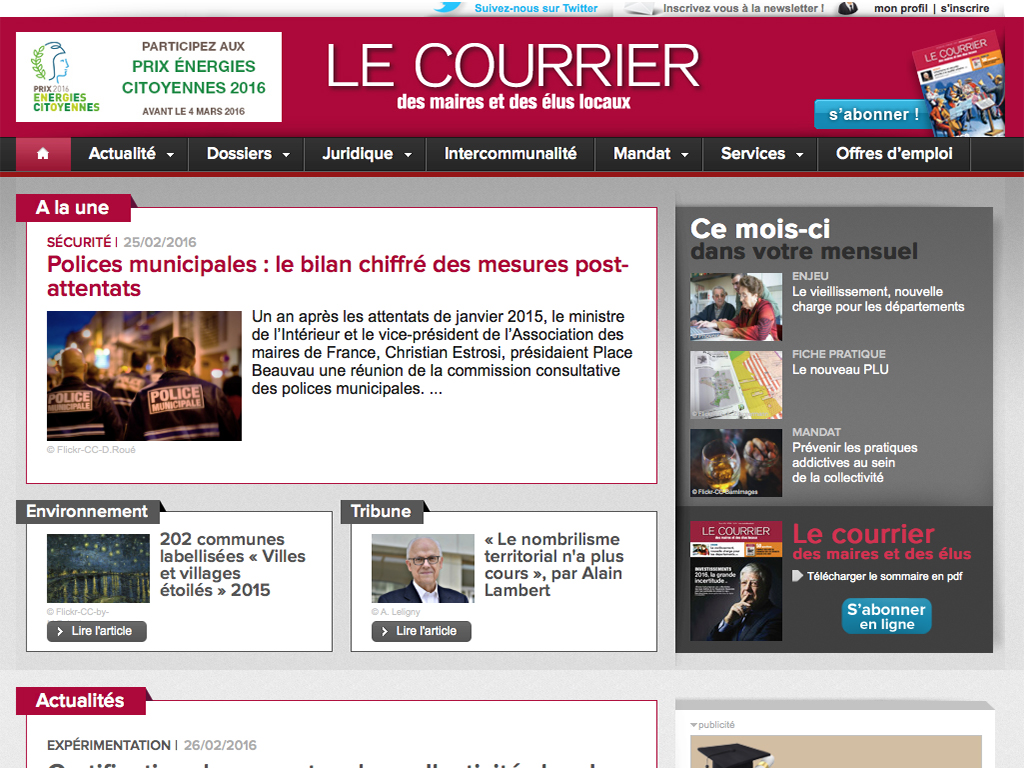 Courrier des maires
